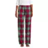 Women's Petite Print Flannel Pajama Pants, Front