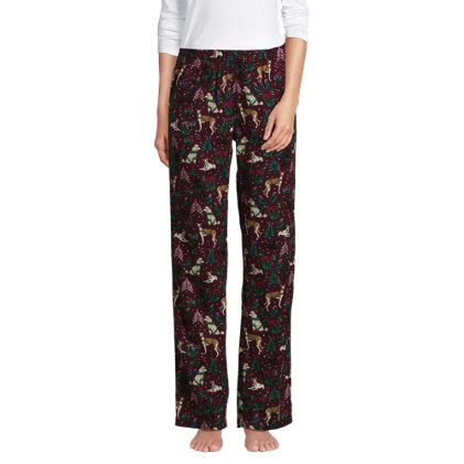 Women's Petite Print Flannel Pajama Pants - image 2