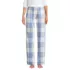 Women's Petite Print Flannel Pajama Pants, Front