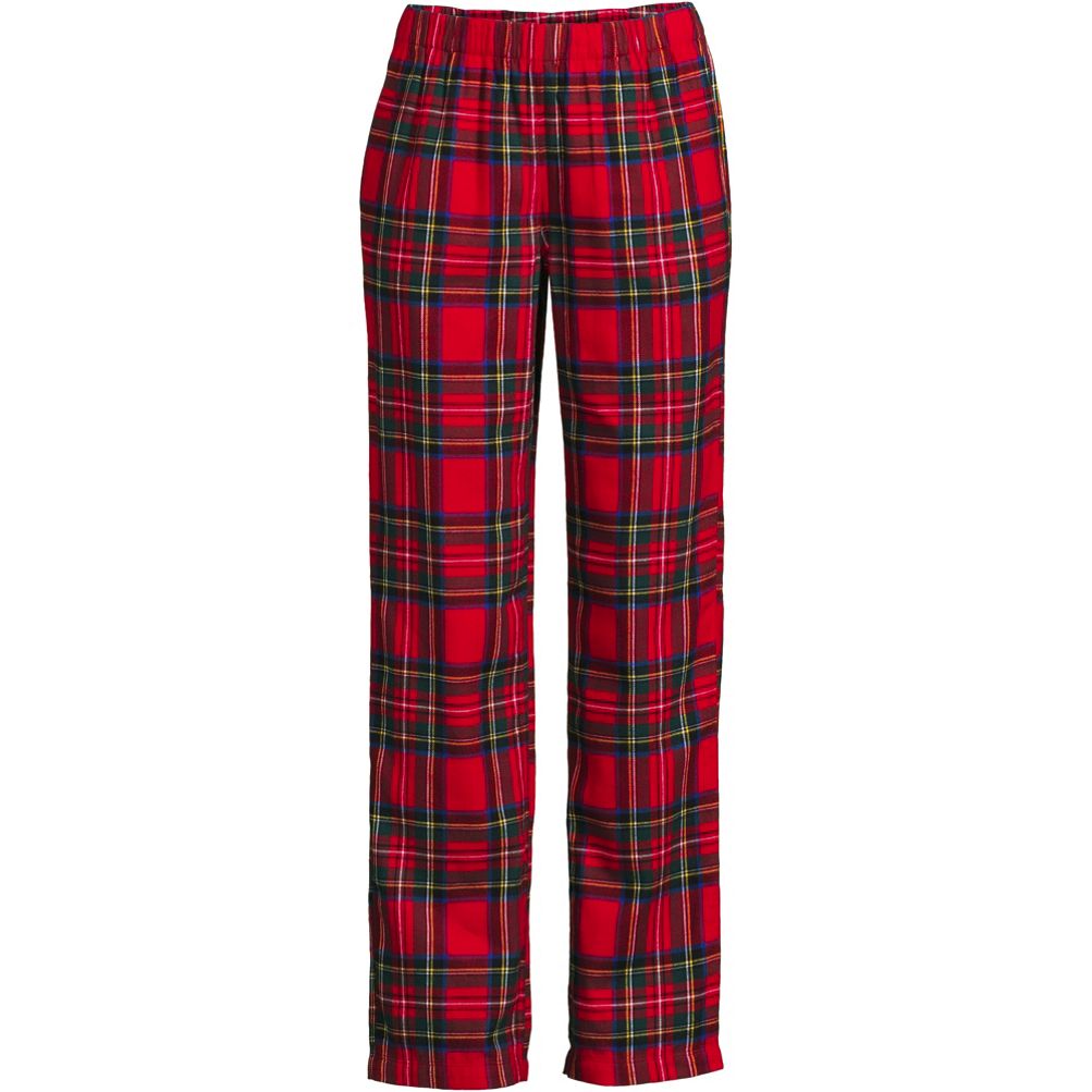 Flannel Easy Patterned Ankle Length Trousers