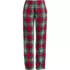 Women's Petite Print Flannel Pajama Pants, Front