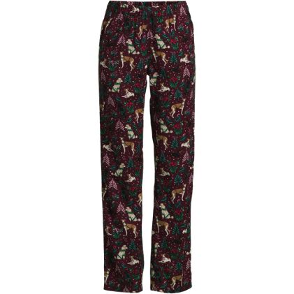 Women's Petite Print Flannel Pajama Pants - primary