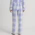 Women's Petite Print Flannel Pajama Pants, Back