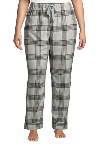 plus size plaid pajama pants