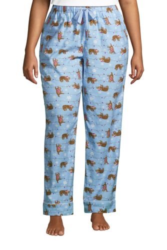 women's plus size flannel pajama pants