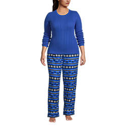 Women's Plus Size Print Flannel Pajama Pants, alternative image