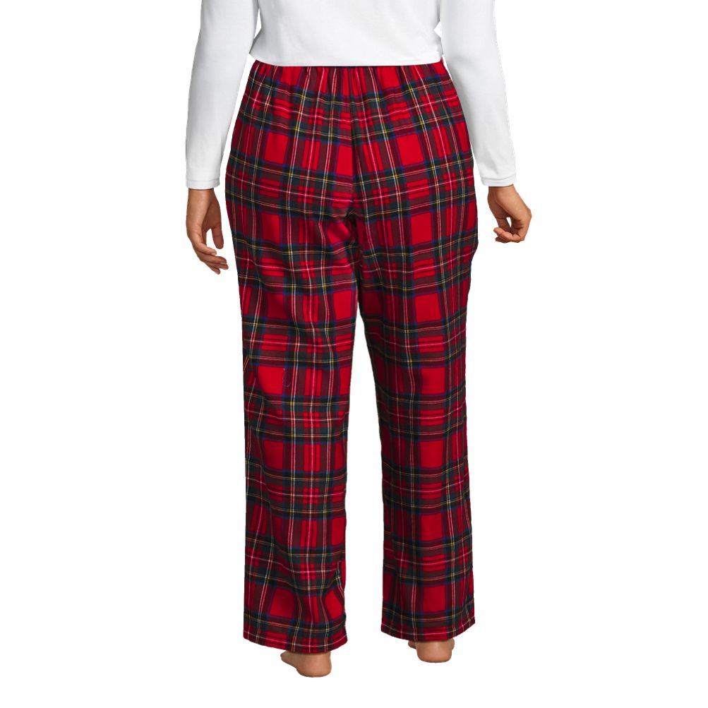 Women s Plus Size Print Flannel Pajama Pants Lands End