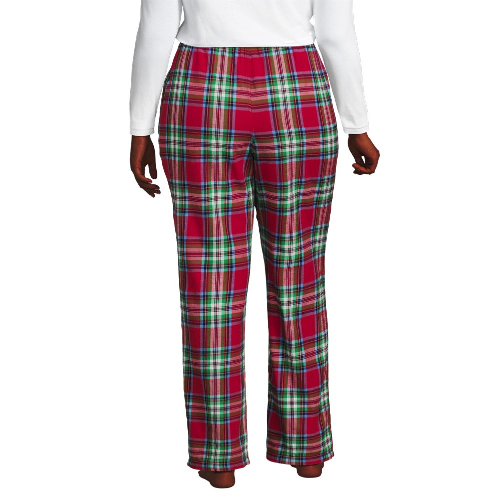 Women's Plus Size Print Flannel Pajama Pants | Lands' End