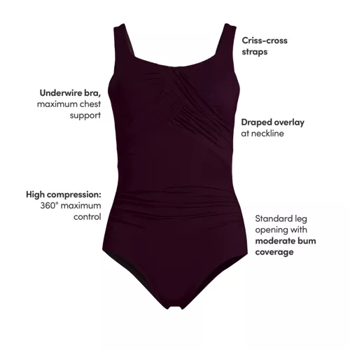 Women's New SlenderSuit Carmela Underwire One Piece Swimsuit, alternative image