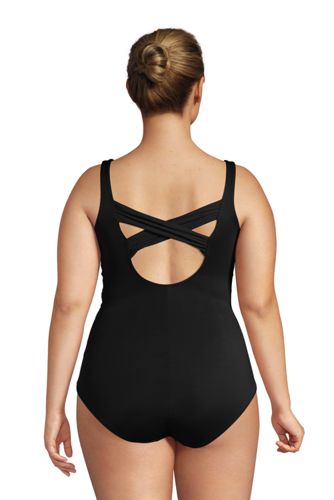 plus size black one piece bathing suit