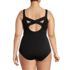 Women's Plus Size Long Torso Slender Suit Carmela One Piece Swimsuit, Back
