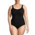 Women's Plus Size Long Torso Slender Suit Carmela One Piece Swimsuit, Front