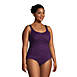 Women's Plus Size SlenderSuit Carmela Tummy Control Chlorine Resistant Scoop Neck One Piece Swimsuit, alternative image