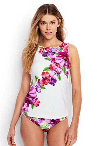 Women's Long High-neck Tankini Top