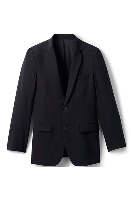 Men's Tailored Washable Wool Two Button Suit Coat