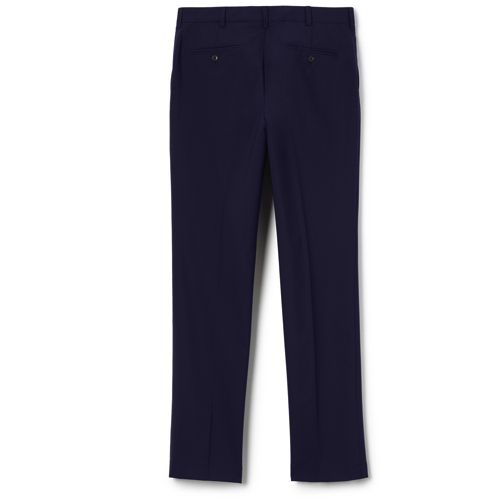 Men's Washable Wool Plain Trousers