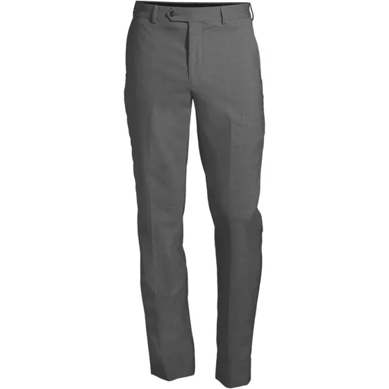 School Uniform Men's Washable Wool Tailored Plain Front Trousers - primary