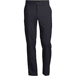 Men Big Washable Wool Tailored Plain Front Trousers, Front
