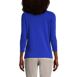 Women's Cotton Polyester Three Quarter Sleeve Button Hem Top, Back