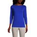 Women's Cotton Polyester Three Quarter Sleeve Button Hem Top, Front