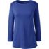 Women's Cotton Polyester Three Quarter Sleeve Button Hem Top, Front