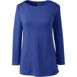 Women's Cotton Polyester Three Quarter Sleeve Button Hem Top, Front