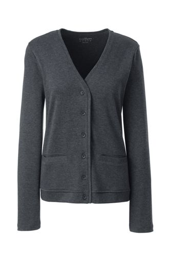 black polyester cardigan