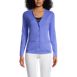 Women Petite Cotton Polyester V-neck Pocket Cardigan, Front