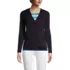 Women's Cotton Polyester V-neck Pocket Cardigan, Front