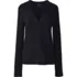 Women's Cotton Polyester V-neck Pocket Cardigan, Front