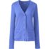 Women Petite Cotton Polyester V-neck Pocket Cardigan, Front