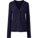 Women's Cotton Polyester V-neck Pocket Cardigan, Front