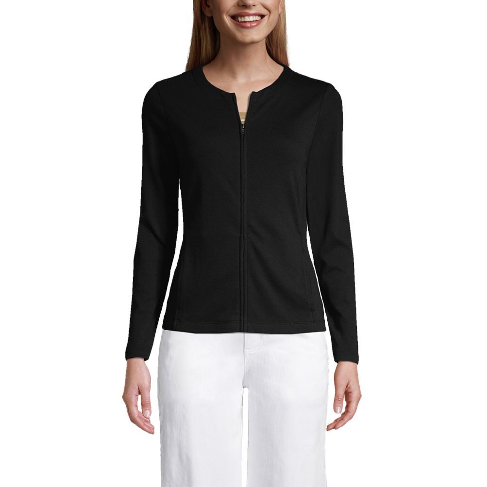 Ladies cotton outlet zip up cardigans