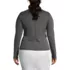 School Uniform Women's Plus Size Cotton Polyester Zip Crew Cardigan, Back