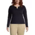 School Uniform Women's Plus Size Cotton Polyester Zip Crew Cardigan, Front