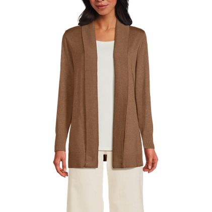 Women's Cotton Modal Shawl Collar Cardigan Sweater - image 2
