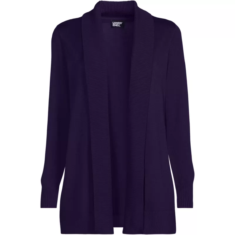 Women's Cotton Modal Shawl Collar Cardigan Sweater, Front