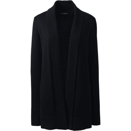 Black open cardigan clearance sweater