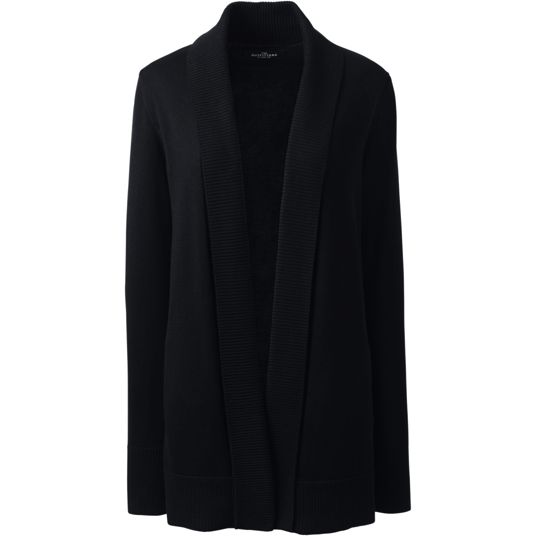 black cardigan for dress Jenni Kayne Women's Cashmere Cocoon Cardigan - Black