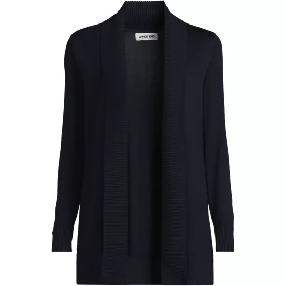 School Uniform Women's Cotton Modal Shawl Collar Cardigan Sweater - primary