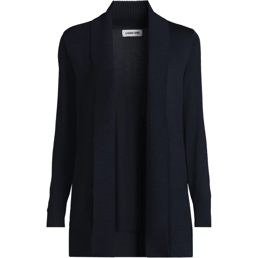 School Uniform Women's Cotton Modal Shawl Collar Cardigan Sweater view 5