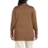 School Uniform Women's Plus Size Cotton Modal Shawl Collar Cardigan Sweater, Back