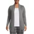 School Uniform Women's Plus Size Cotton Modal Shawl Collar Cardigan Sweater, Front