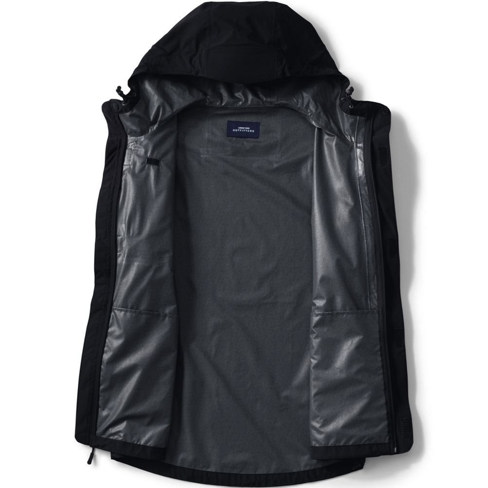 Custom 3-Layer Nylon Waterproof Plus Size Men's Jackets Hooded