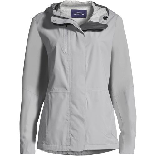 Lands end packable store rain jacket