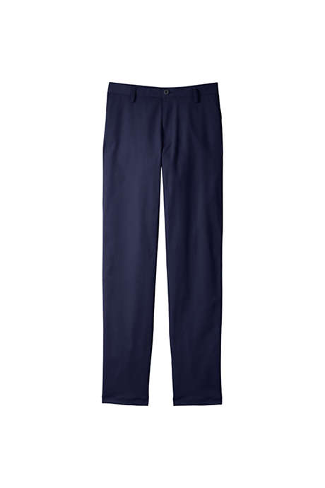 Men's Tailored Plain Front Chino Pants