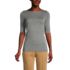 Women Cotton Modal Button Shoulder Boatneck Sweater, Front