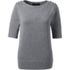 Women Cotton Modal Button Shoulder Boatneck Sweater, Front
