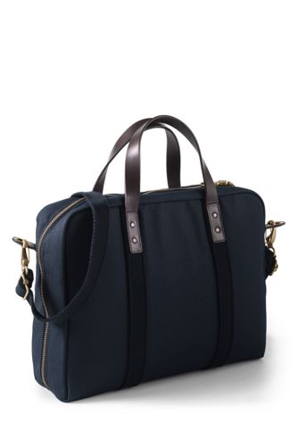 canvas briefcase lands end