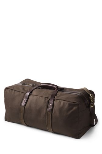 large waxed canvas duffle bag